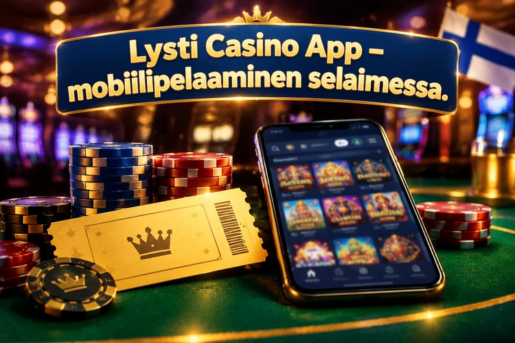 App Lysti Casino - mobiilipelaaminen selaimessa