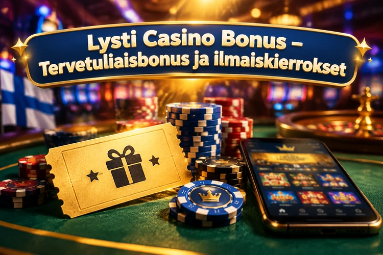 Lysti Casino Bonus - Tervetuliaisbonus ja ilmaiskierrokset