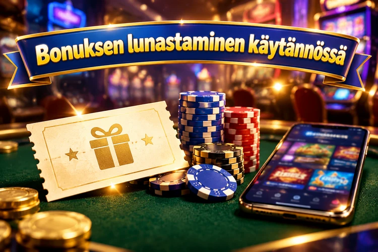 Bonuksen lunastaminen käytännössä