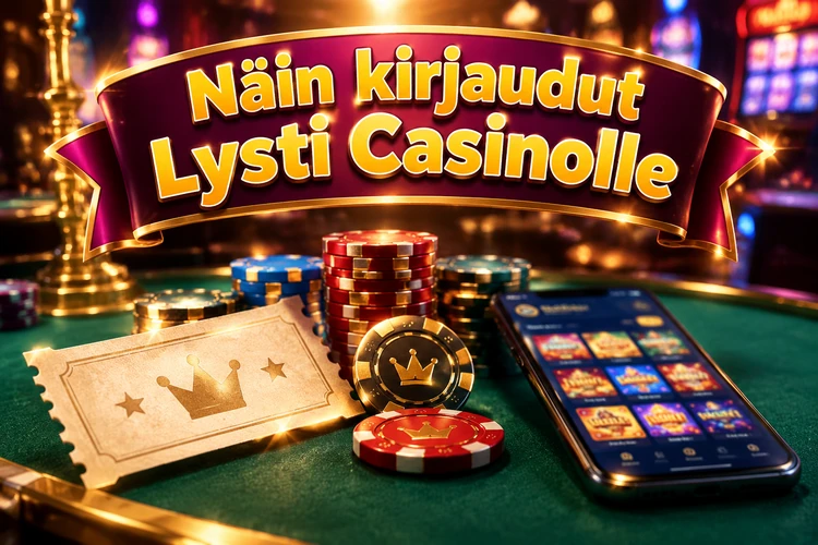 Näin kirjaudut Lysti Casinolle